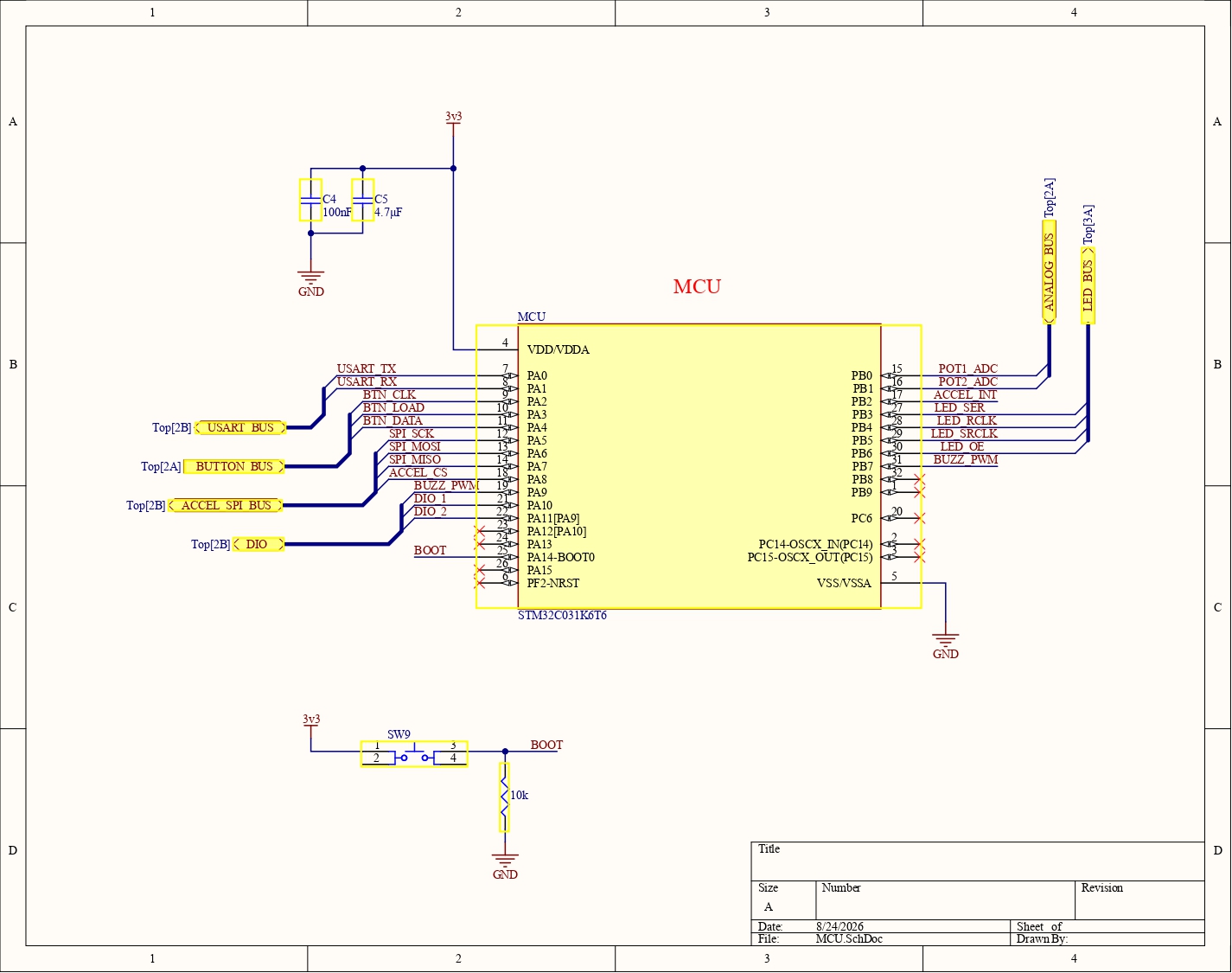 MCU schematic